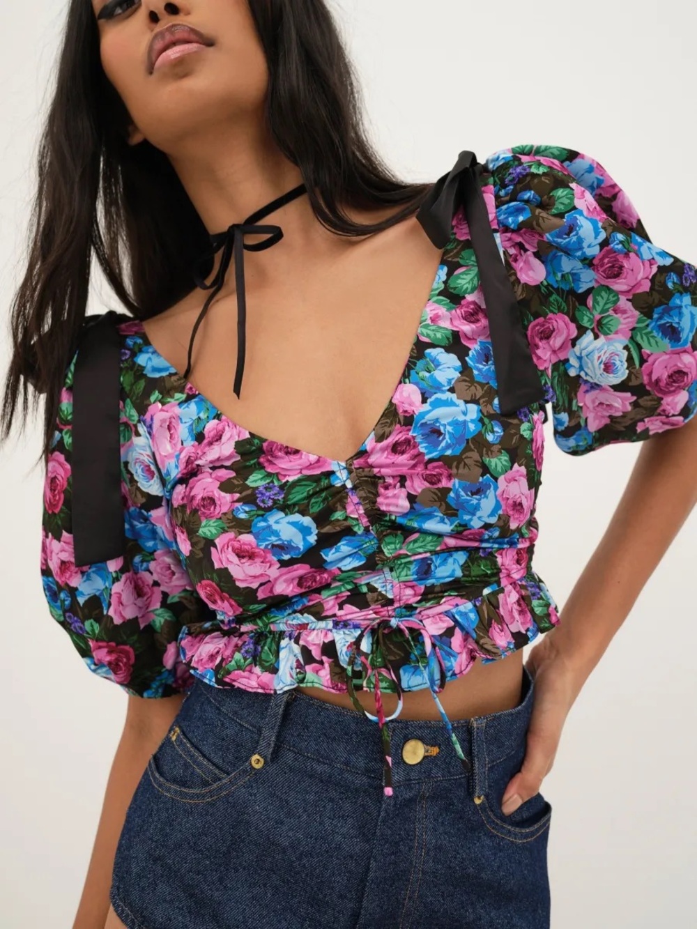 For Love & Lemons Maggie Crop Top